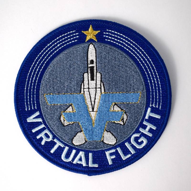  Imagen de Parche bordado Virtual Flight por Estrella Militar