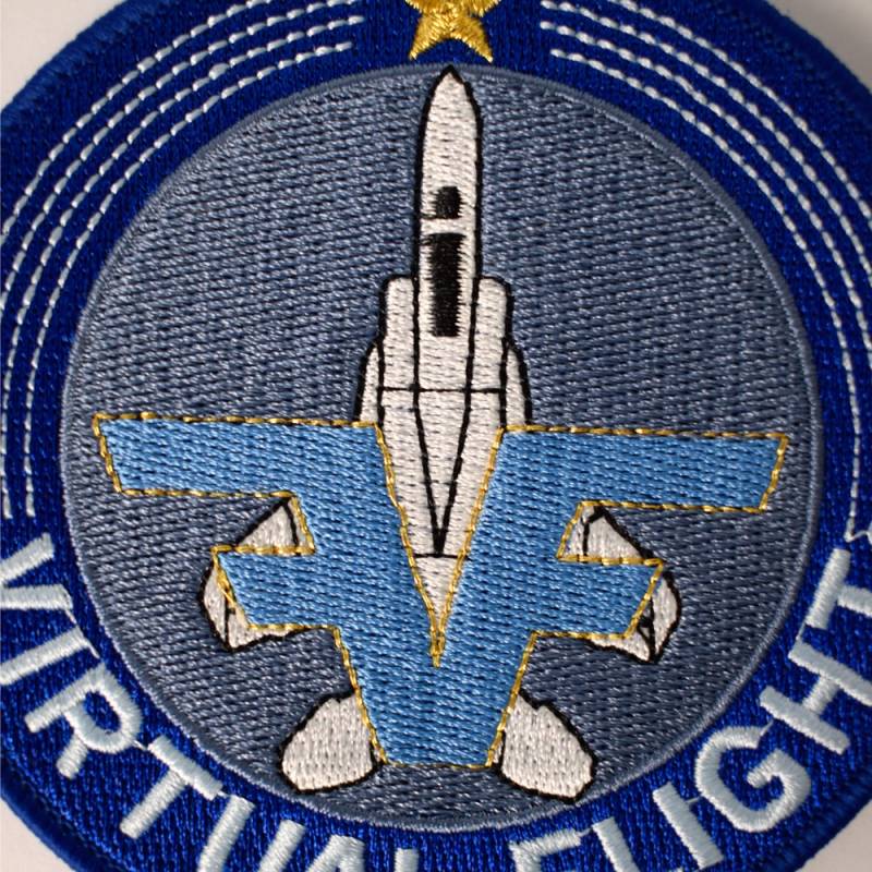  Imagen de Parche bordado Virtual Flight por Estrella Militar