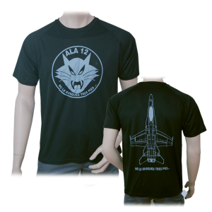  Imagen de Camiseta técnica Ala 12 F-18 Negro por Estrella Militar