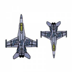 Adhesivos Avión F-18
