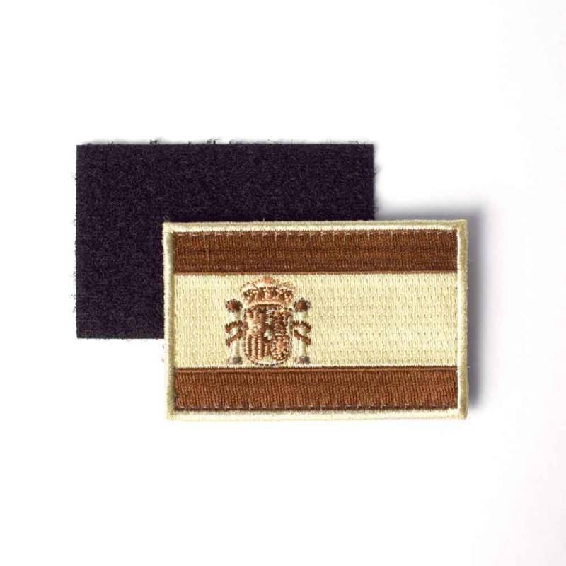  Imagen de Parche bordado bandera de España pequeña árida por Estrella Militar