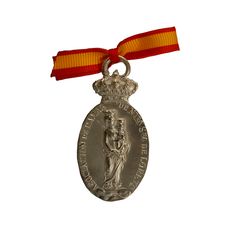  Imagen de Medalla Zamak Asoc. de Damas Virgen de Loreto por Estrella Militar