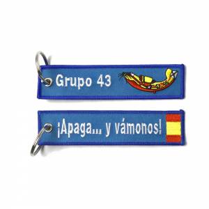  Imagen de Llavero Bordado Grupo 43 Apaga y vamonos por Estrella Militar