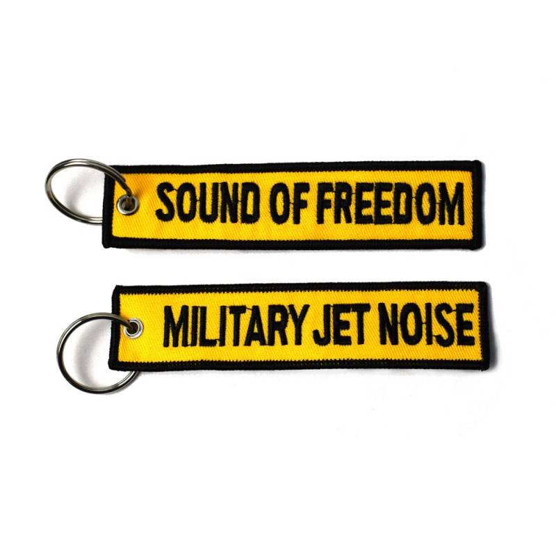  Imagen de Llavero Bordado Military Jet Noise Sound of Freedom por Estrella Militar