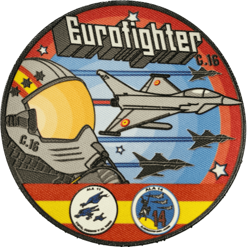  Imagen de Parche Nylon 3D Eurofighter Ala 11 Ala 14 por Estrella Militar