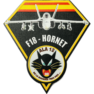  Imagen de Parche Nylon 3D F-18 Hornet Ala 12 por Estrella Militar