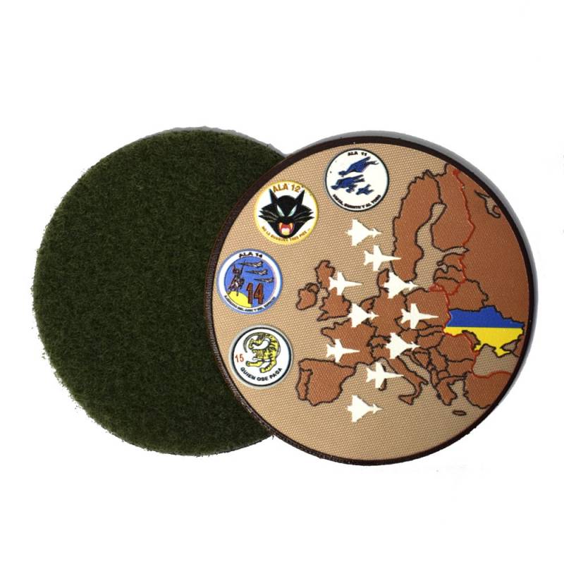  Imagen de Parche Nylon 3D Ucrania Arido por Estrella Militar