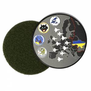  Imagen de Parche Nylon 3D Ucrania Negro por Estrella Militar