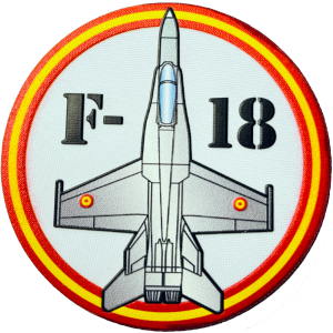 Parche Nylon 3D F-18