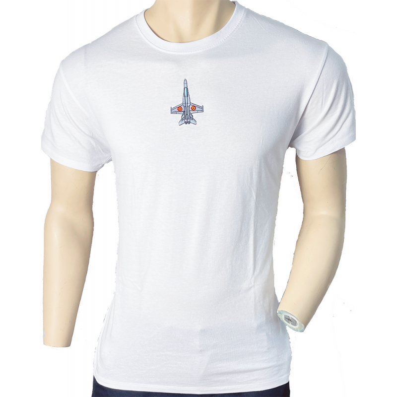  Imagen de Camiseta Algodón F-18 Blanco por Estrella Militar