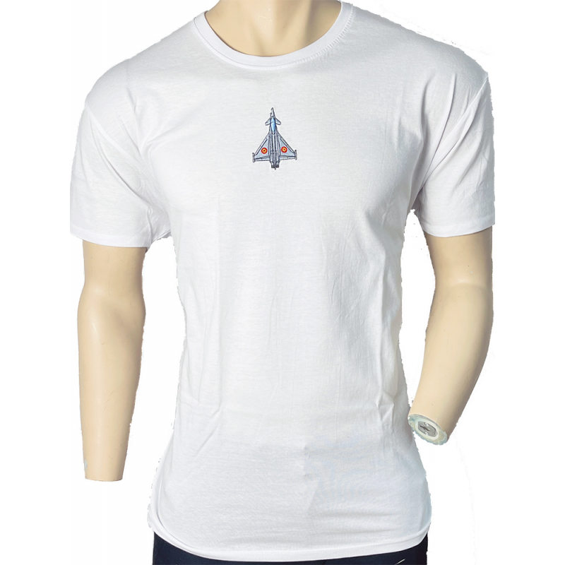  Imagen de Camiseta Algodón Eurofighter Blanco por Estrella Militar
