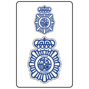 Imagen de Adhesivos escudo de la Policía Nacional por Estrella Militar
