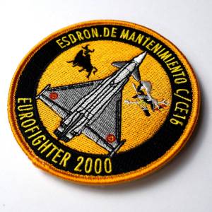 Imagen de Parche Bordado Escuadrón de mantenimiento EFA CE/C-16 por Estrella Militar