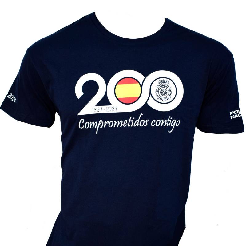 Imagen de Camiseta de Algodón 200º aniversario de la Policía Nacional por Estrella Militar