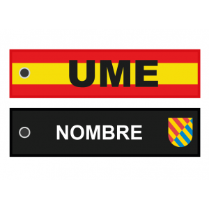  Imagen de Llavero de sublimación personalizado de la UME con bandera por Estrella Militar