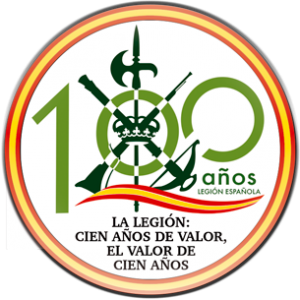 Imagen de Imán frigo redondo Legión centenario por Estrella Militar