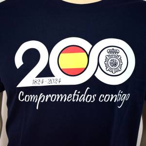  Imagen de Camiseta de Algodón 200º aniversario de la Policía Nacional de niño por Estrella Militar